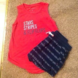 Summer girls top & short combo SZ M